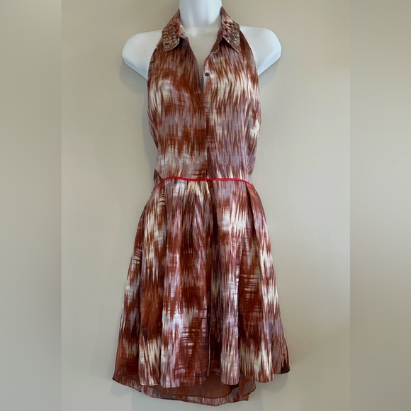 Elizabeth and James, Women’s, Molly, Silk, Halter, Open Back, Mini, Dress. - Picture 4 of 15